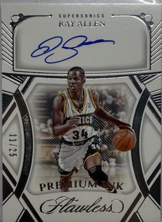 Ray Allen #2 Basketball Cards 2023 Panini Flawless Premium Ink