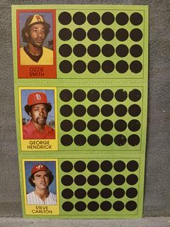 Ozzie Smith, George Hendrick, Steve Carlton #68, 85, 104