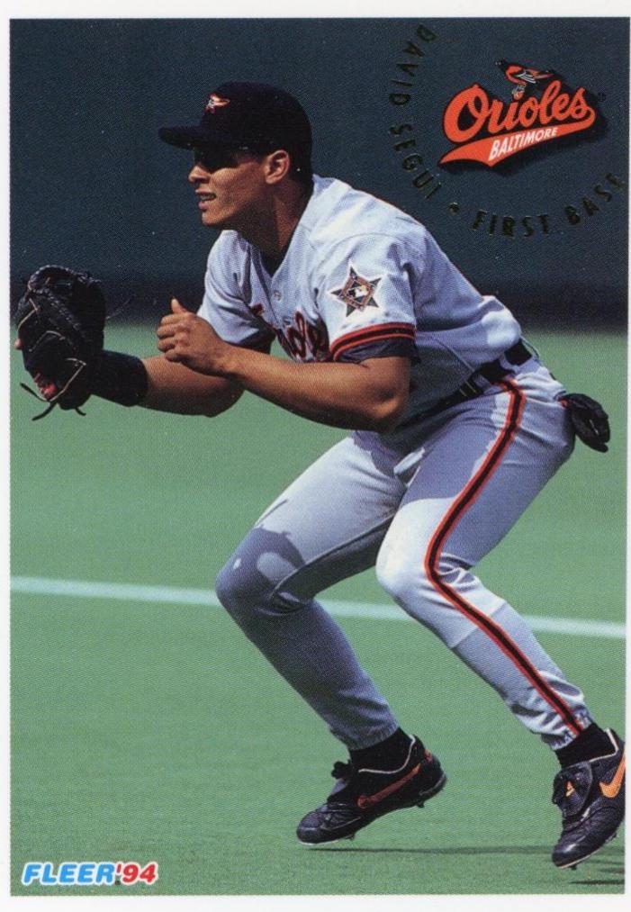 David Segui #20 Baseball Cards 1994 Fleer