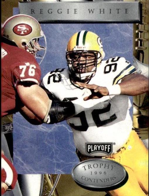 Reggie White #92 1996 Playoff Trophy Contenders Football