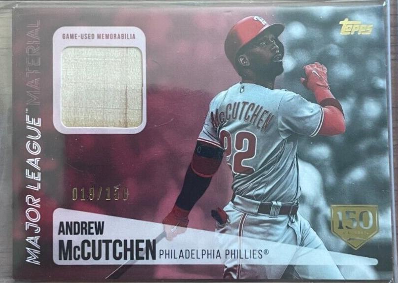 Andrew McCutchen #AM Baseball Cards 2019 Topps Major League Material