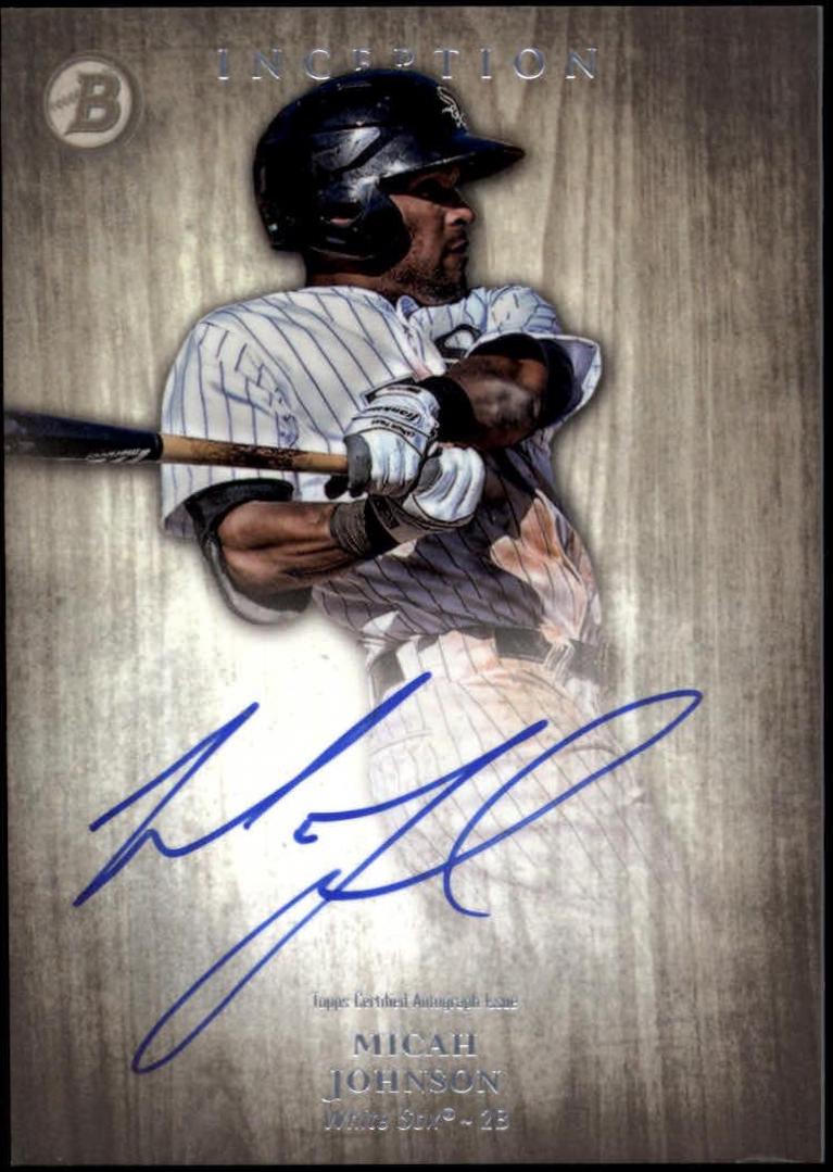 Micah Johnson #PAMJ Baseball Cards 2014 Bowman Inception Prospect Autograph