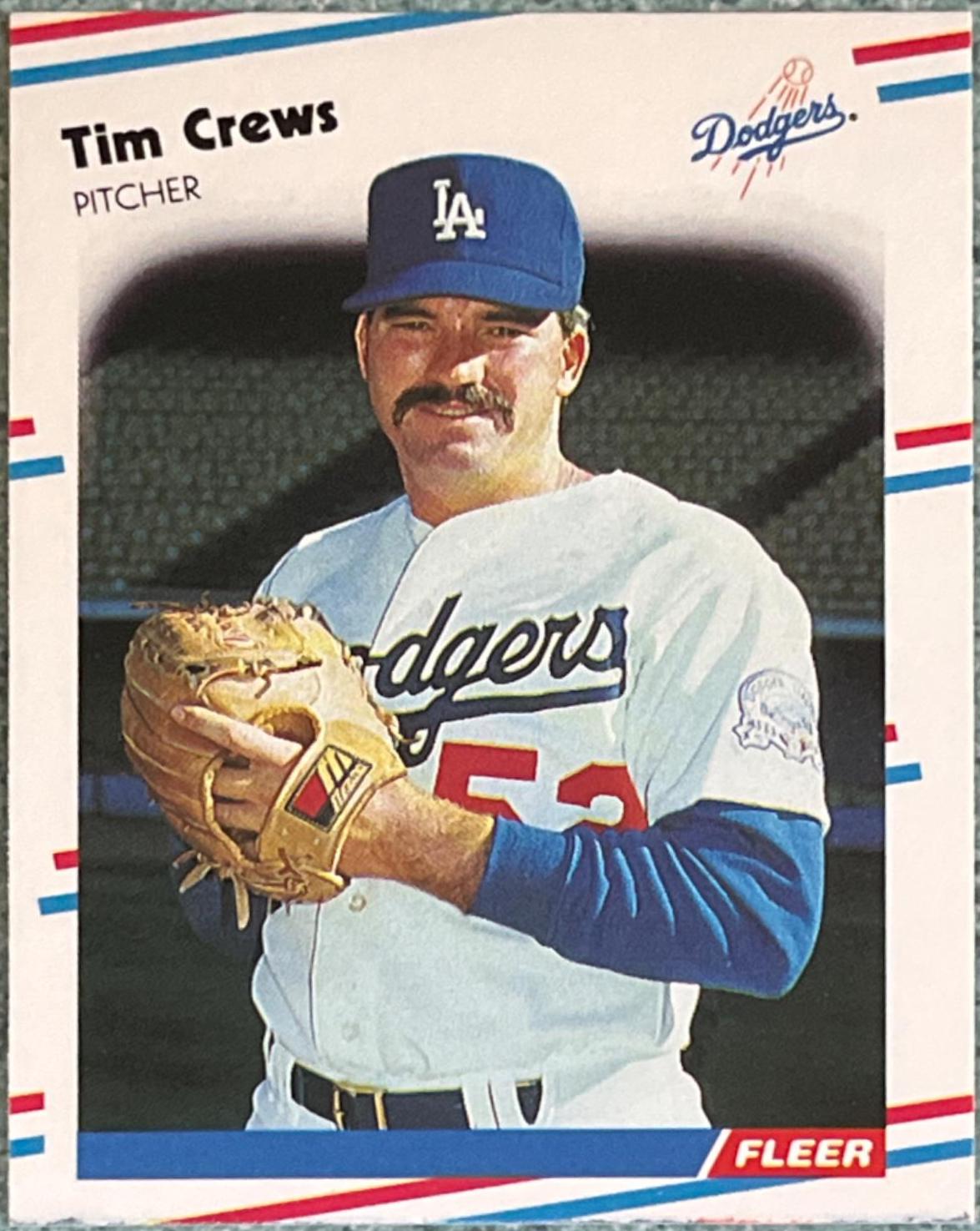 Tim Crews #511 Baseball Cards 1988 Fleer