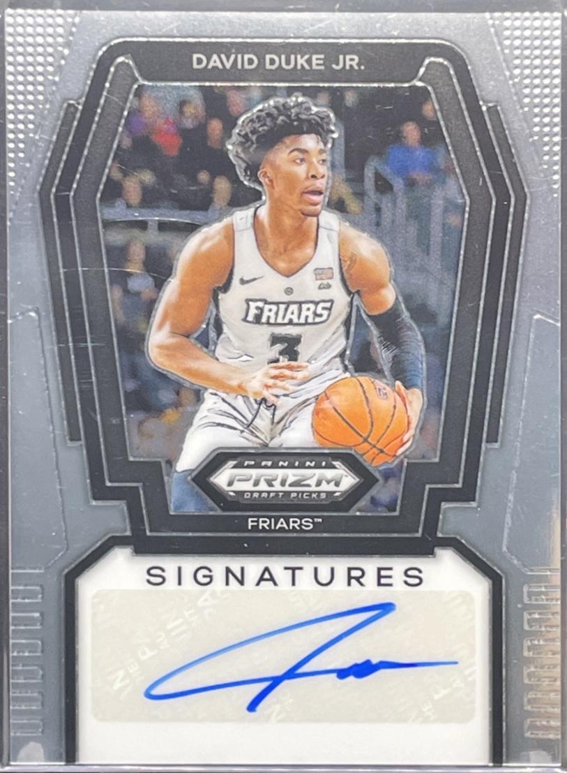 David Duke Jr. #S-DDJ 2024 Panini Prizm Draft Picks Signature Basketball