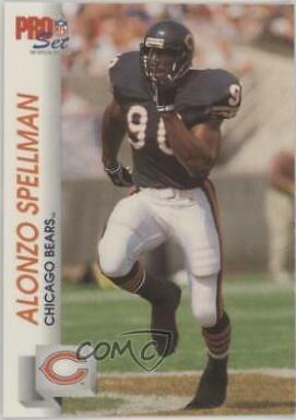 Alonzo Spellman #453 Football Cards 1992 Pro Set