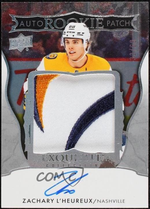 Zachary L'Heureux #EC-ZL 2024 Upper Deck The Cup Exquisite Collection Rookie Auto Patch Hockey