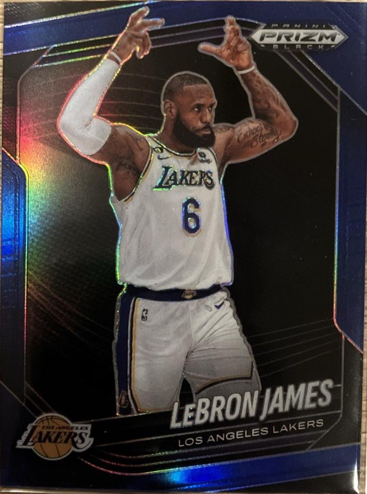 LeBron James [Blue] #52 Prices | 2024 Panini Prizm Black | Basketball Cards