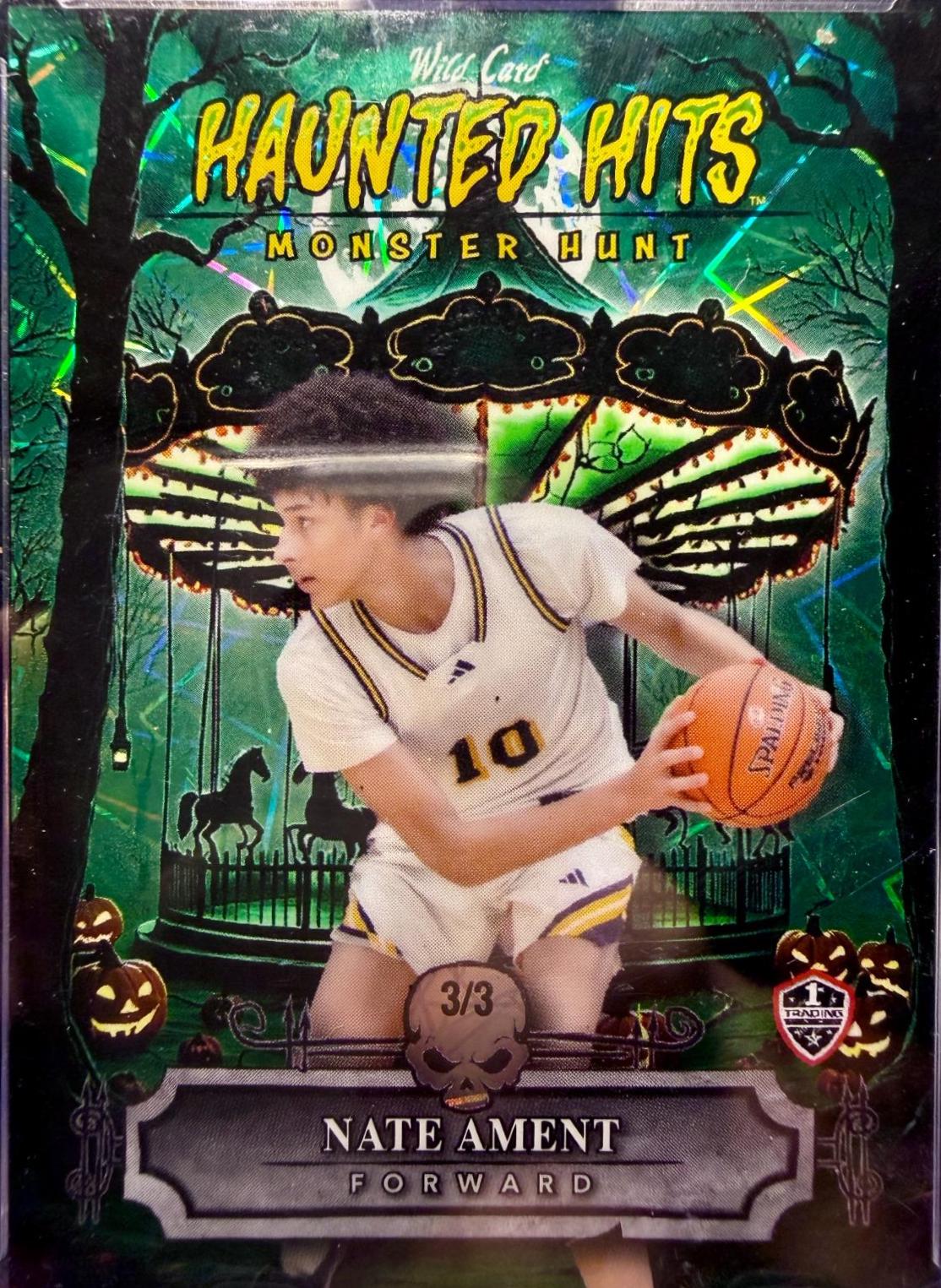 Nate Ament #HHCA-NA 2025 Wild Card Haunted Hits Basketball