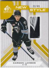 Carson Lambos [Gold Patch] #NS-CL Hockey Cards 2021 SP Game Used CHL New Style Prices