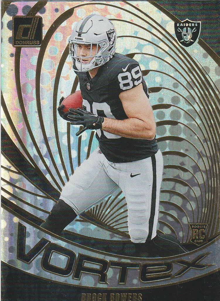 Brock Bowers #VOR-BBO 2024 Panini Donruss Vortex Football