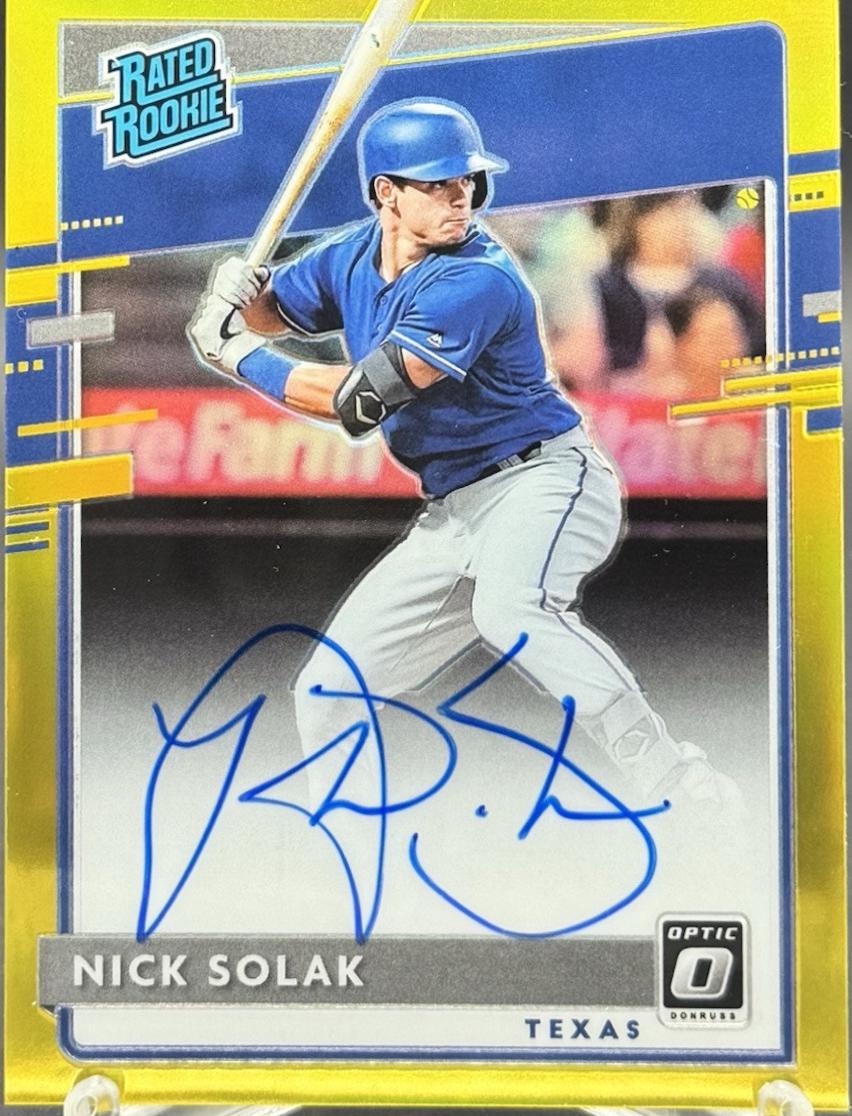 Nick Solak [Gold] #RRS-NS