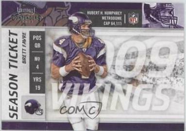Brett Favre #57 Football Cards 2009 Playoff Contenders