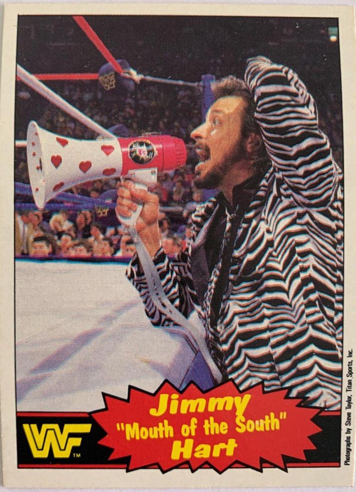 Jimmy 'Mouth of the South' Hart #41 Wrestling Cards 1985 O Pee Chee WWF Series 2