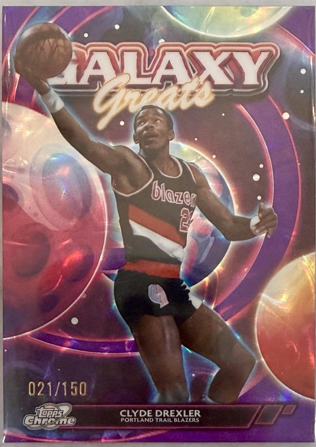 Clyde Drexler [Purple Nebula Refractor] #GG-13