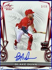 Blake Dunn [Red] #BA-BD1 Baseball Cards 2023 Leaf Trinity Base Autograph Prices