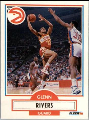 Glenn Rivers #U-3 Basketball Cards 1990 Fleer Update
