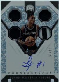Lonnie Walker IV [Rookie Autograph Relics Crystal] #166