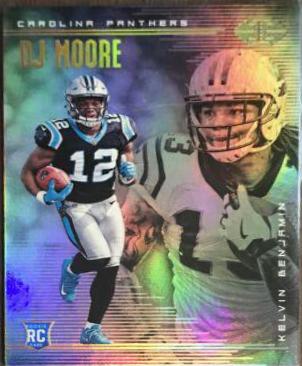 DJ Moore, Kelvin Benjamin #7 Football Cards 2018 Panini Illusions
