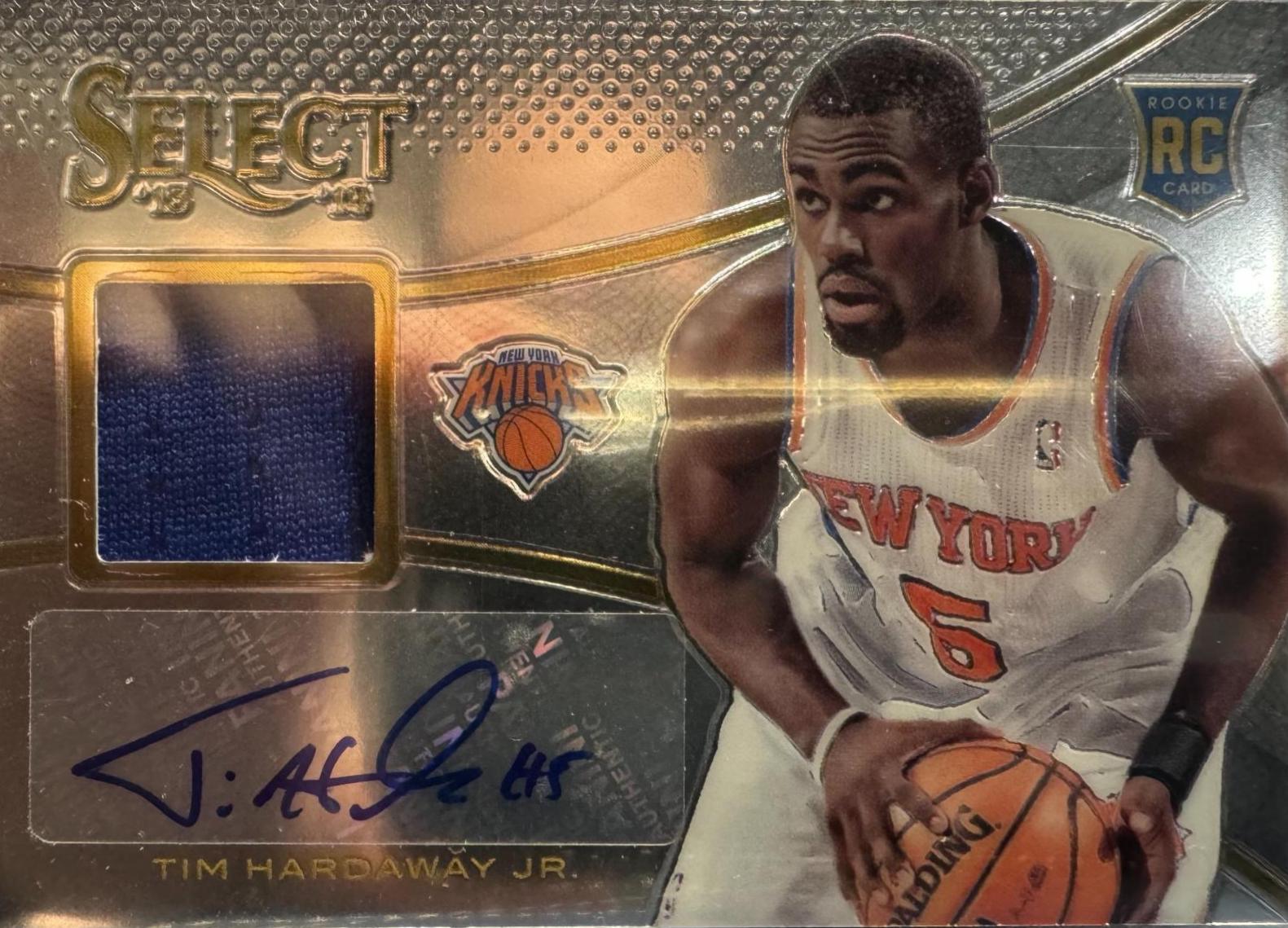 Tim Hardaway #12 Basketball Cards 2013 Panini Select Rookie Jersey Autograph