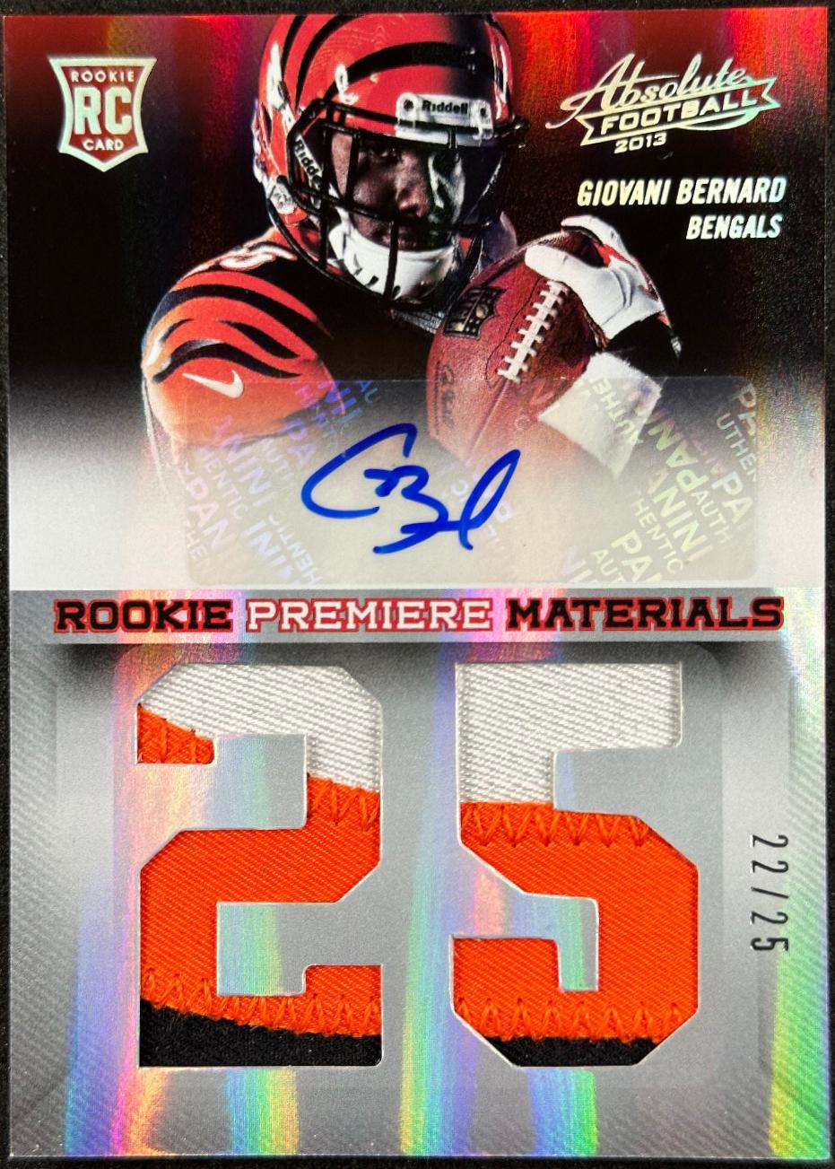 Giovani Bernard [Rookie Premiere Materials Signature Jumbo] #212