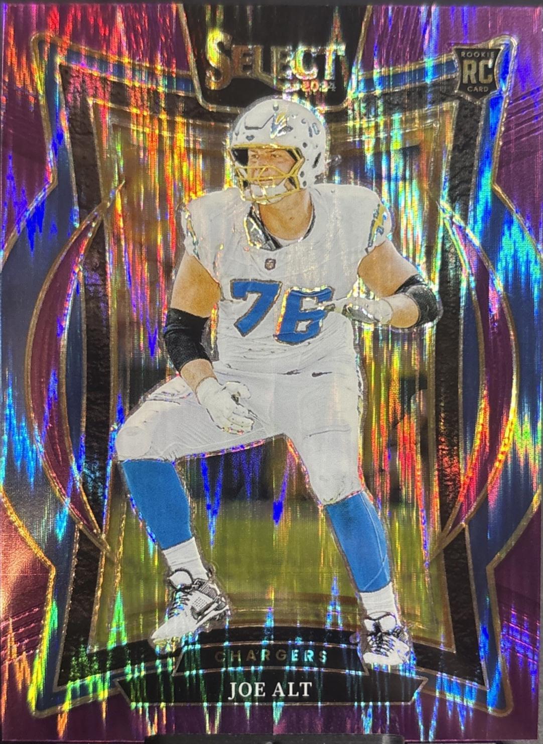 Joe Alt [Purple Prizm Shock] #82 Prices [Rookie] | 2024 Panini
