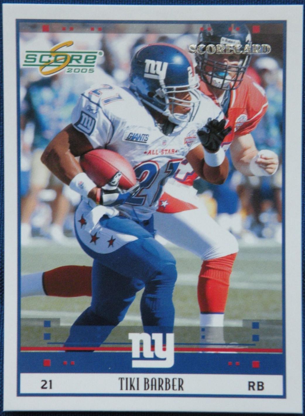 Tiki Barber [Scorecard] #305
