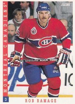 Rob Ramage #36 Hockey Cards 1993 Score