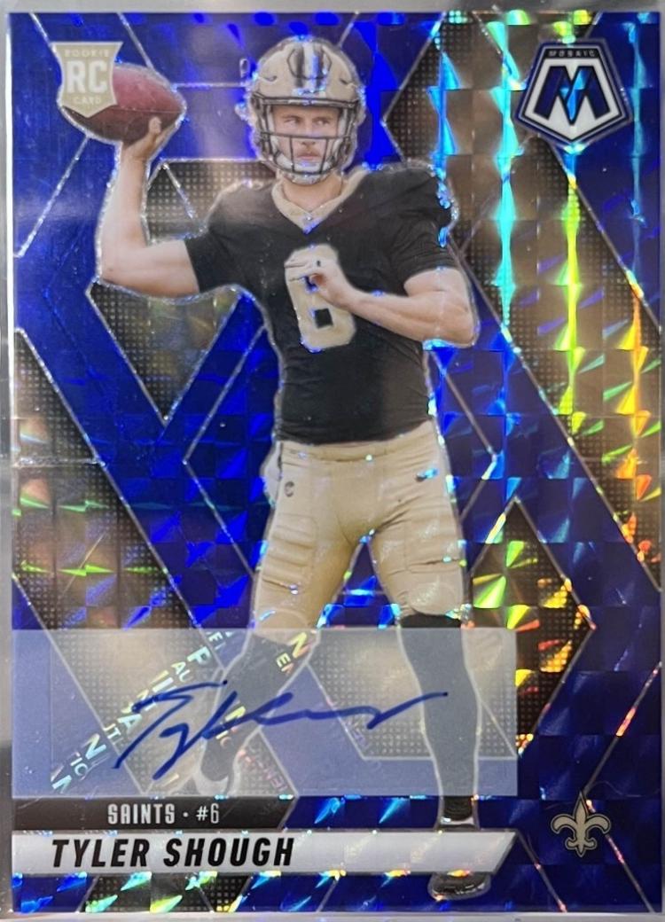 Tyler Shough [Blue] #312 Prices | 2025 Panini Mosaic Rookie