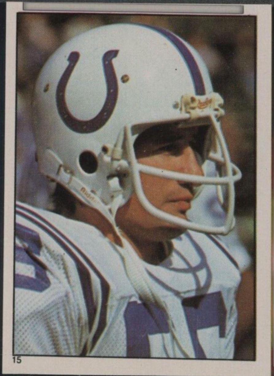 Ed Simonini #15 Football Cards 1981 Topps Stickers