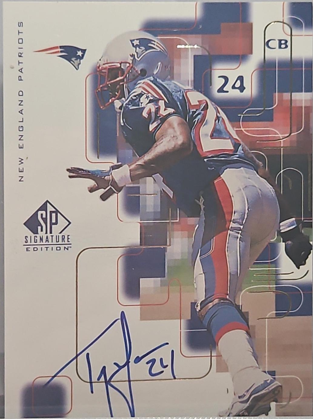 Ty Law #72 Football Cards 1999 SP Signature