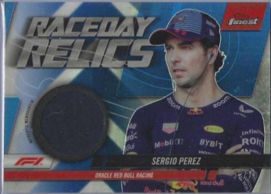 Sergio Perez #RDR-PER Racing Cards 2024 Topps Finest Formula 1 Raceday Relic
