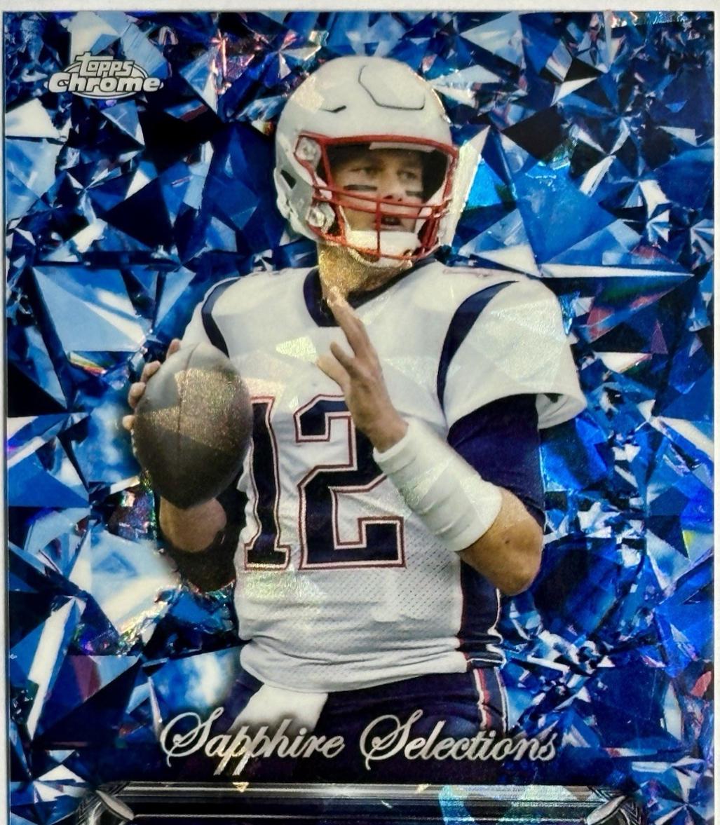 Tom Brady #SS-11 Football Cards 2024 Topps Chrome Sapphire Selections