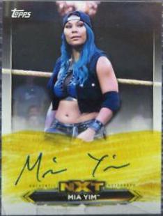 Mia Yim #A-MY Wrestling Cards 2020 Topps WWE NXT Roster Autographs