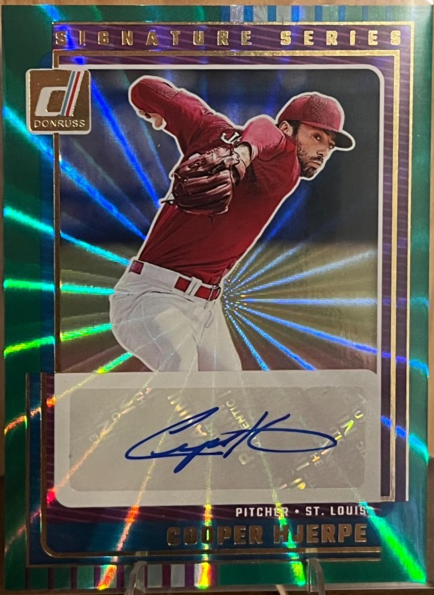 Cooper Hjerpe #SG-CHJ 2025 Donruss Baseball Signature Series