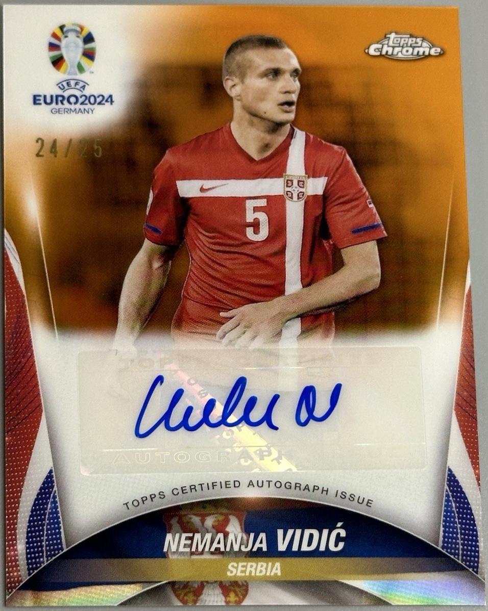 Nemanja Vidic [Orange Refractor] #CA-NV