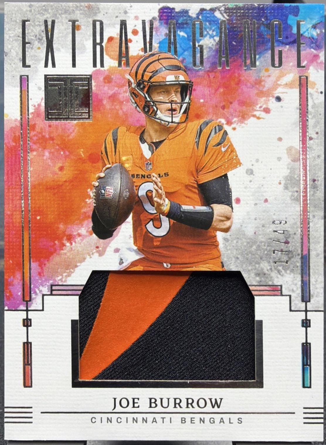 Carte Patch NFL Joe Burrow 2020 – Rookie Playoff – Bengals – Panini