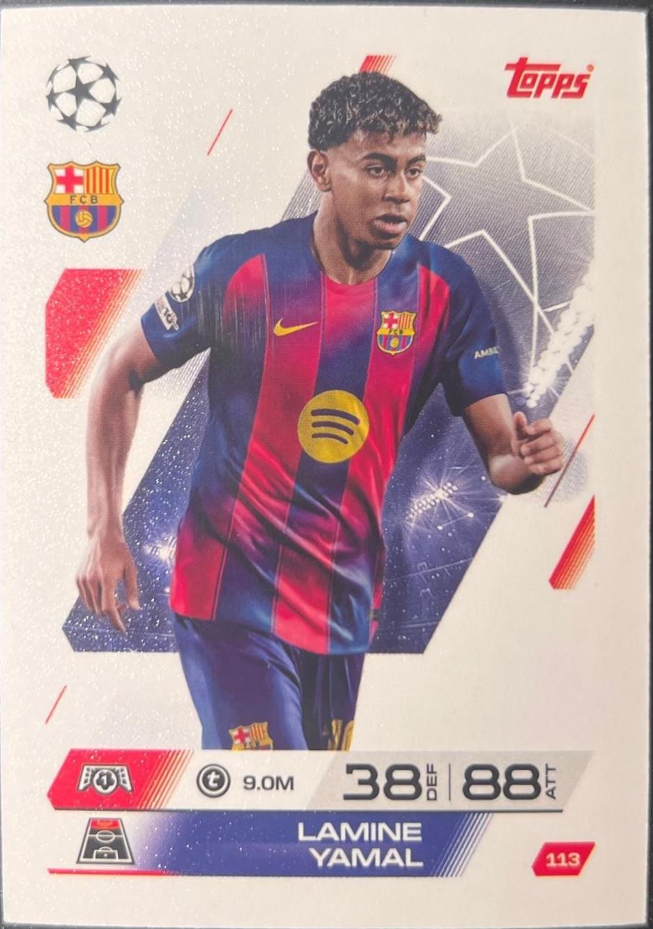 Lamine Yamal #113 Prices | 2025 Topps Match Attax UEFA | Soccer Cards