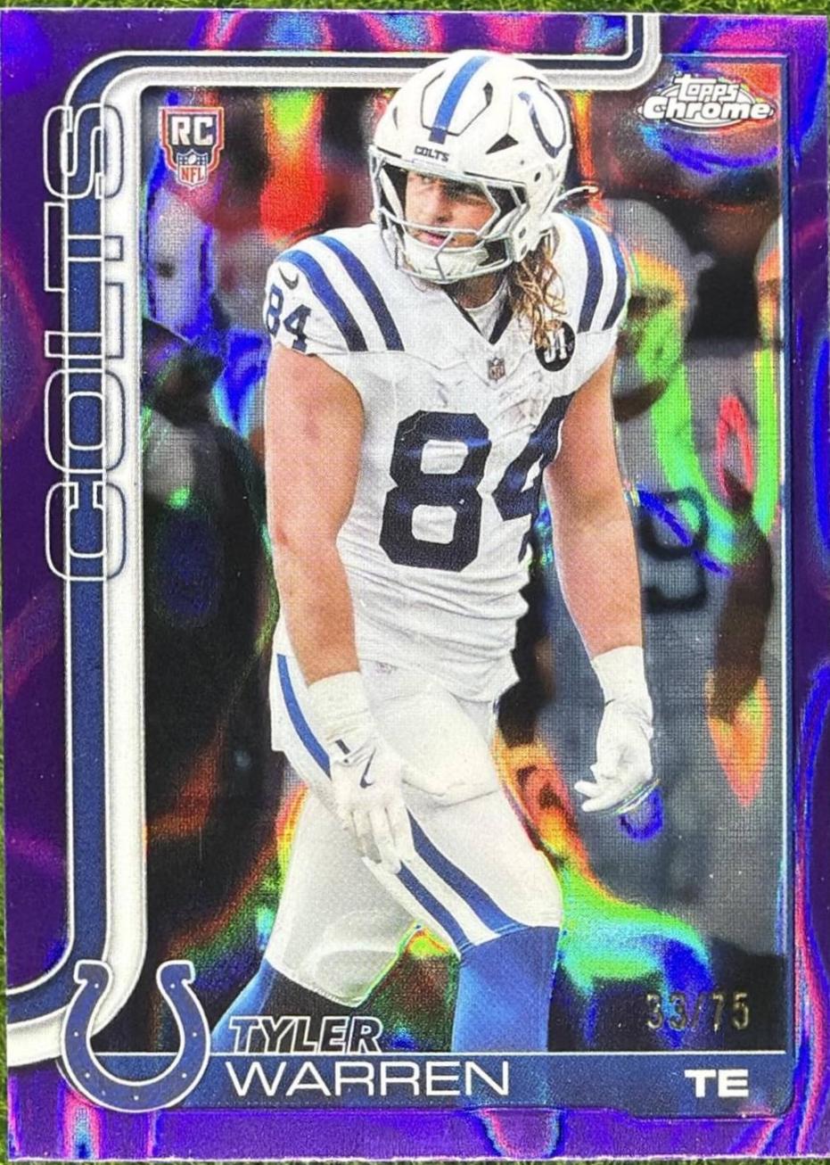 Tyler Warren [Purple Lava] #346 Prices | 2025 Topps Chrome