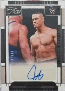John Cena #8 Wrestling Cards 2024 Panini Three Count WWE Timeless Moments Autographs Vertical