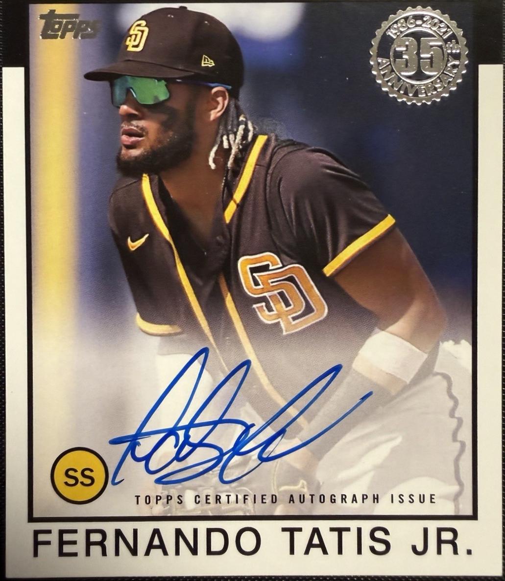 Fernando Tatis Jr. #86A-FT 2021 Topps 1986 35th Anniversary Autograph Baseball
