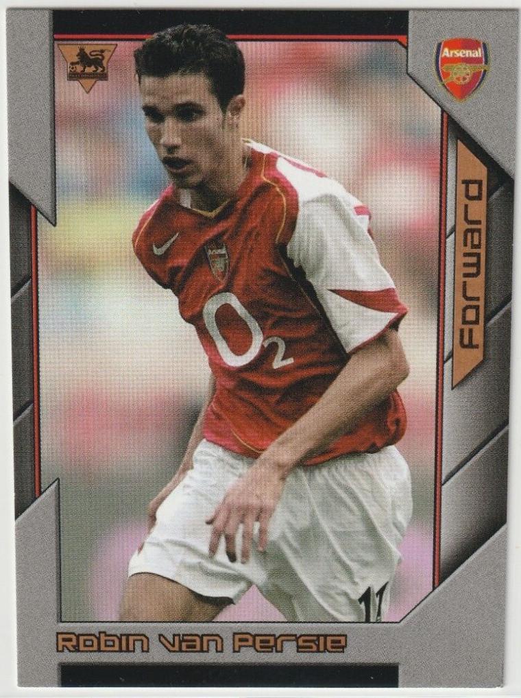 Robin Van Persie #9 Soccer Cards 2004 Topps Premier Stars