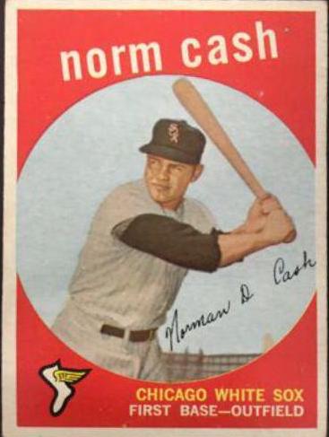 Norm Cash #509 Baseball Cards 1959 Topps
