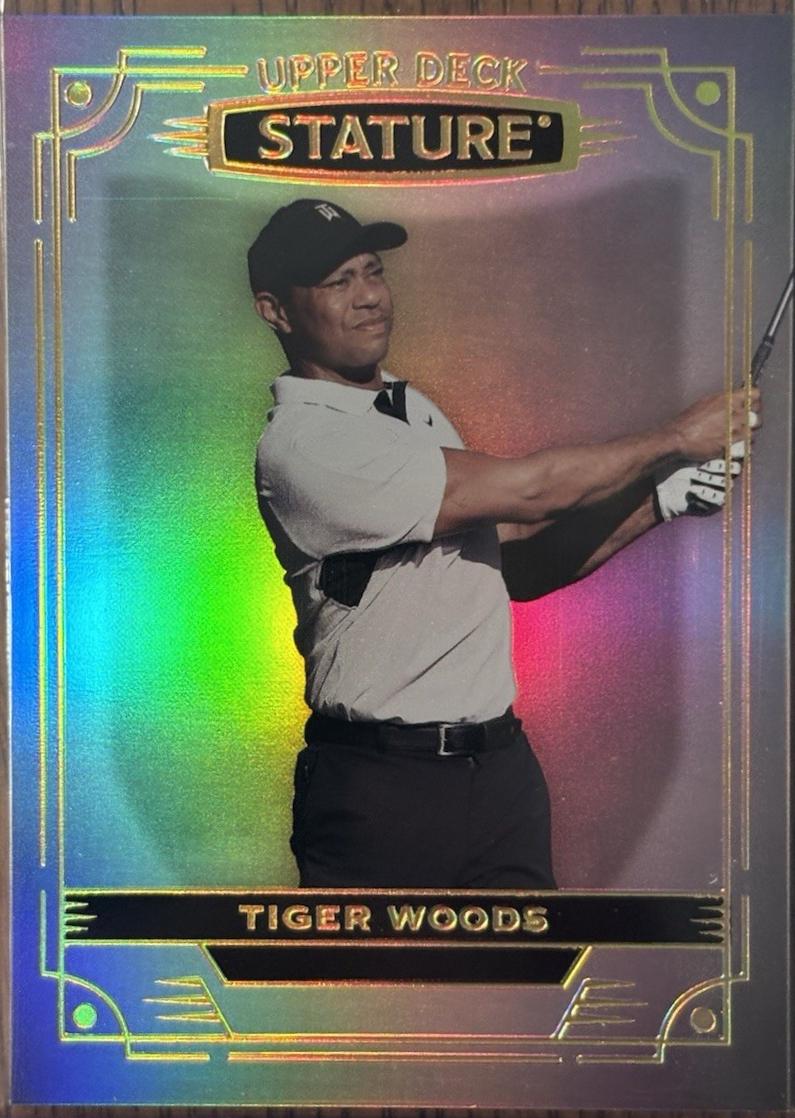 Tiger Woods #1 2024 Upper Deck Portfolio Stature Golf