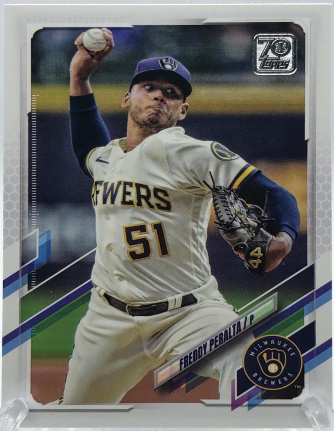 Freddy Peralta #US165 2021 Topps Update Baseball