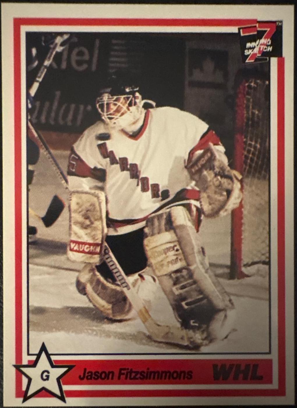 Jason Fitzsimmons #162 1990 7th Inning Sketch Whl Hockey