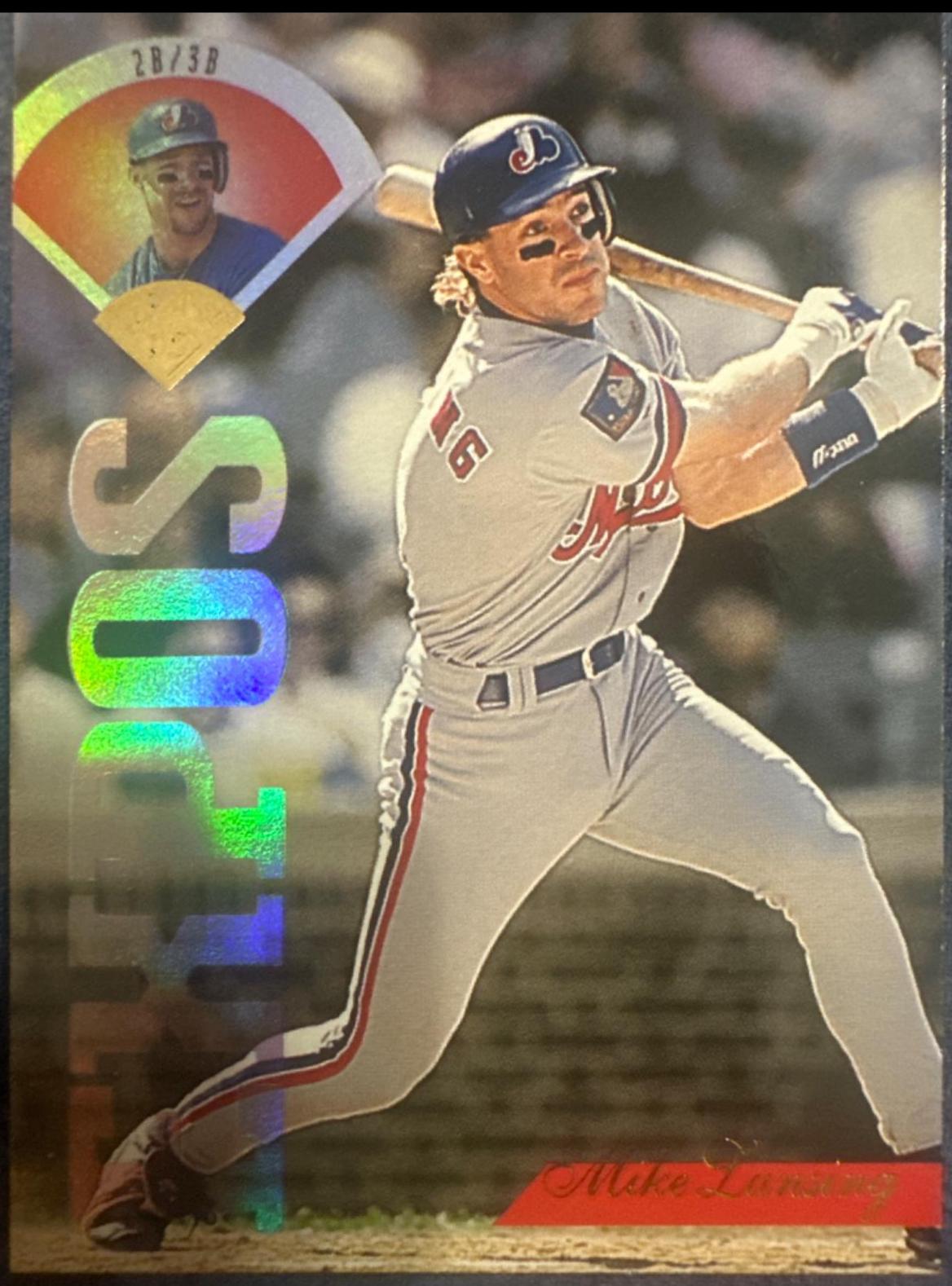 Mike Lansing #11 Baseball Cards 1995 Leaf