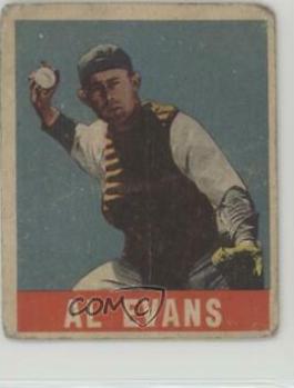 Al Evans #22 Baseball Cards 1948 Leaf