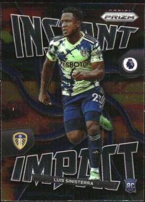 Luis Sinisterra #38 Soccer Cards 2022 Panini Prizm Premier League Instant Impact