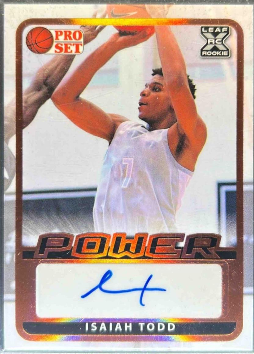Isaiah Todd #BA-IT1 2021 Pro Set Power Autograph Basketball
