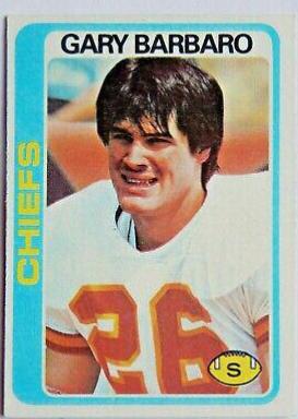 Gary Barbaro #97 Football Cards 1978 Topps